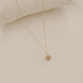 Colourful Blossom Necklace 0.51 Grams, 18kt Gold